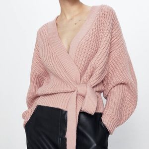Zara cardigan with tie belt